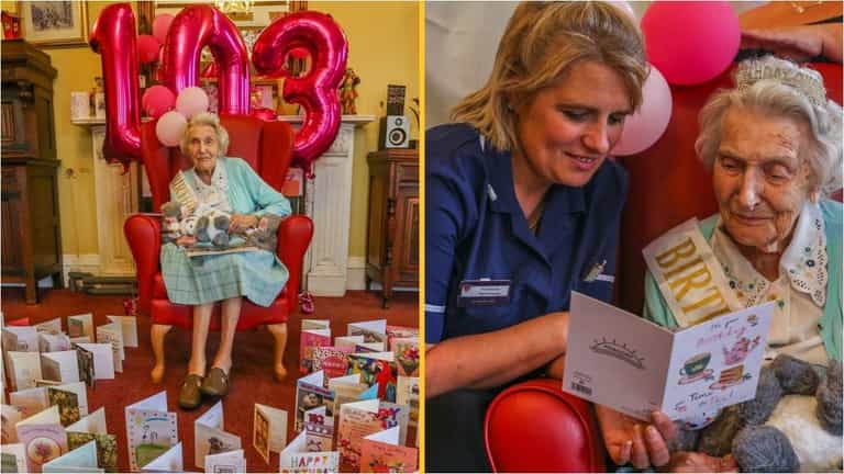 War veteran, 103, receives 900 birthday cards from strangers after care home appeal War veteran, 103, receives 900 birthday cards from strangers after care home appeal